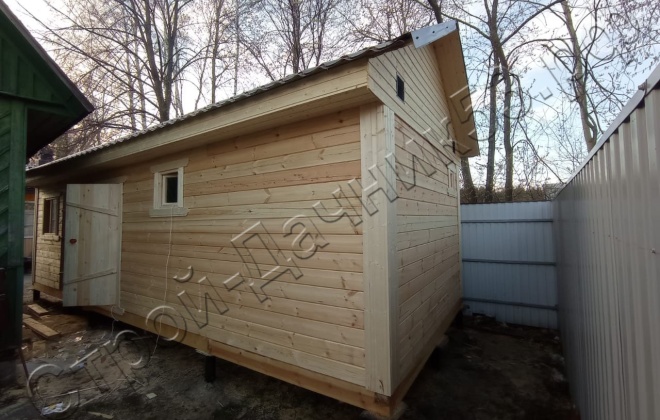 4 Брусовая баня Б-28, 8х3м, 24 М², Московская область, Павлово-Посадский городской округ, г. Электрогорск, СНТ «Орион» (3)